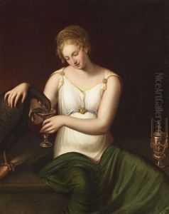 Hebe Trankt Den Adler Des Jupiter by Giuseppe Rambelli