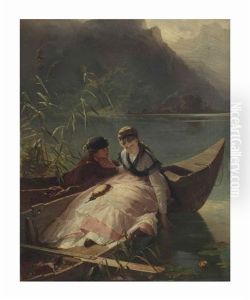 The Meeting On The Lake by Arthur Georges (Baron von) Ramberg