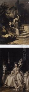 The Moonlit Rendez-vous by Arthur Georges (Baron von) Ramberg