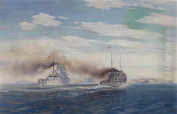 Flottenausfahrt Der K. U. K. Kriegsmarine - view 1