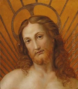 Kopf Jesu Christi Aus Dem Fresko Disputa.., Rom, Palazzi Vaticani, Stanza Della Segnatura (after Raphael)