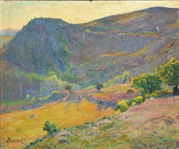 Paysage Aux Collines Mauves - view 1