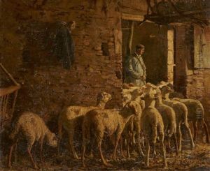 Berger Avec Ses Moutons Berger Avec Ses Moutons
