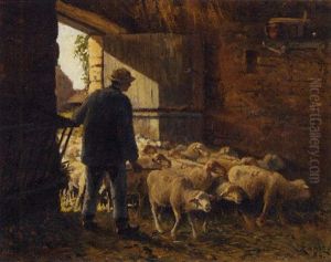 Sheep Herding At Dusk Sheep Herding At Dusk