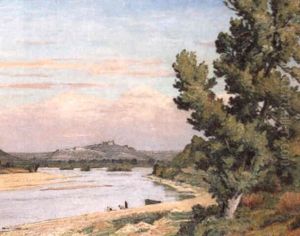 Paysage De Bord De Loire by Claude Rameau