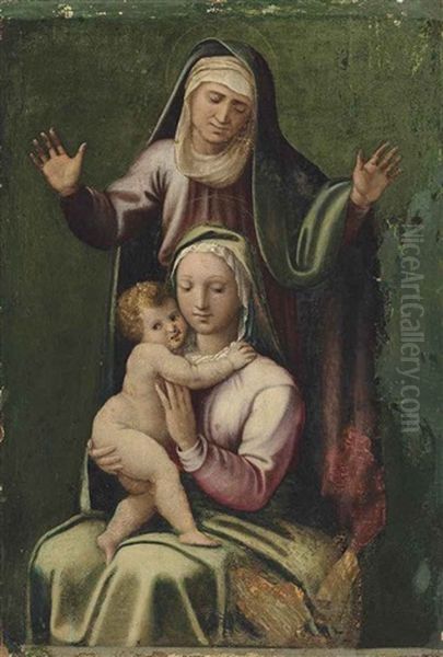 The Madonna And Child With Saint Anne - view 1