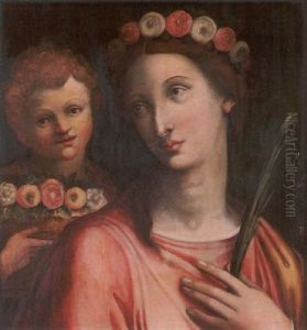 St. Dorothea by Giovanni Battista Ramenghi