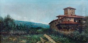 Maison Devant Un Chemin En Espagne Maison Devant Un Chemin En Espagne