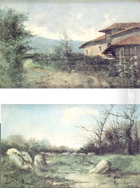 Paisaje Con Pueblo - view 1