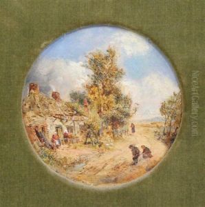 Cottages Near Derry by William Joseph Caesar Julius Bond