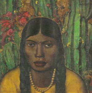 Woman With Cactus