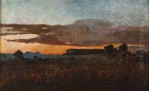 Paisagem Ao Entardecer by Julio Ramos