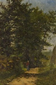Landscape With Figure by Julio Ramos