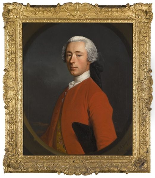 Portrait Of Sir George Hay-makdougall, 3rd Bt. (1705-77), Half-length, Wearing A Red Coat Over An Embroidered Waistcoat - view 1