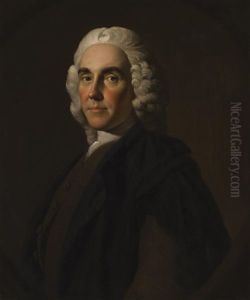Half Length Portrait Of Dr. Alexander Monro by Allan Ramsay