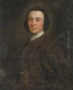 Portrait Of James Spedding Esq Of Whitehaven And Summergrove (b.1726), Standing Half Length, Wearing A Brown Coat With Embroidered Gilt Thread