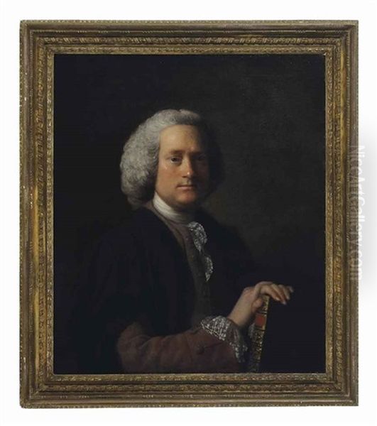 Portrait Of Gentleman Holding A Book - view 1