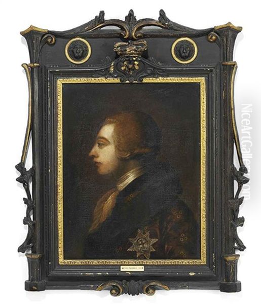 Portrait Of King George Iii With An Embroidered Coat And Wearing The Order Of The Garter - view 1