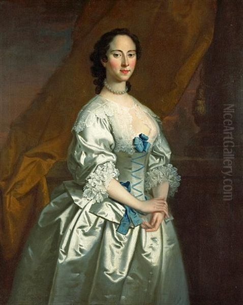 A Portrait Of A Lady, Said To Be Countess Caroline Of Aylesbury - view 1