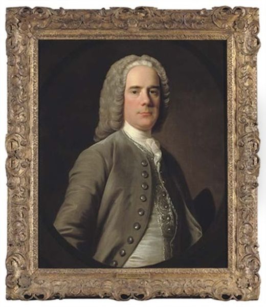 Portrait Of Andrew Wauchope Of Niddrie In A Grey Coat And Silver Waistcoat - view 1