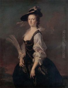 Portrait Of Jane Hale, Mrs. Madan by Allan Ramsay
