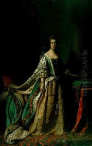 Portrait Of Queen Charlotte by Allan Ramsay
