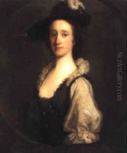 Bildnis Der Mrs. Bate by Allan Ramsay