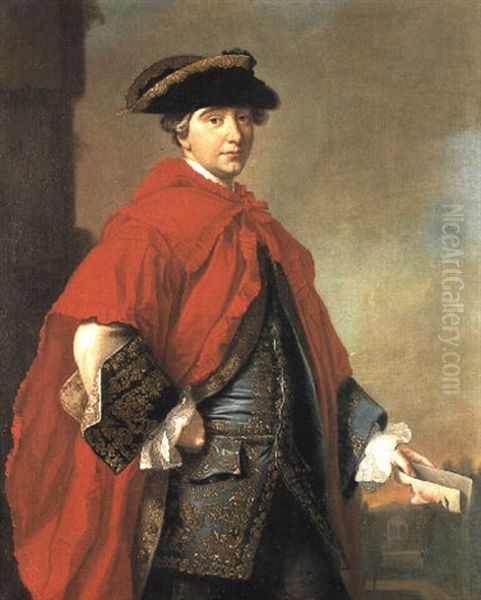 Portrait Of A Gentleman In Masquerade Costume - view 1