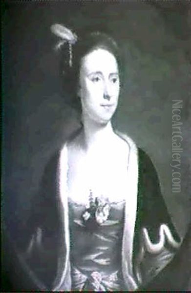 Portrait Of Mrs. Mossman Of Alkington Hall, Shropshire - view 1