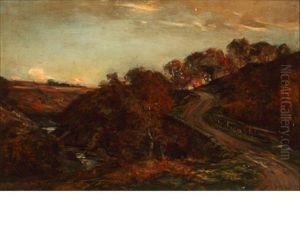 A November Afternoon At Bridge Of Mooran, Glenesk by Allan Ramsay