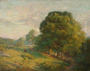 Cattle On The Moor by Fred Winthrop Ramsdell
