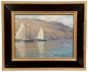 Sailboats, Manan by Fred Winthrop Ramsdell