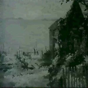 Rose Cottage Noank Conn by Fred Winthrop Ramsdell