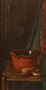 Still Life With Red Pot by Milne Ramsey