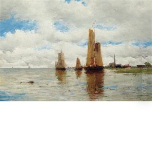 Sailing Along The Coast by Milne Ramsey