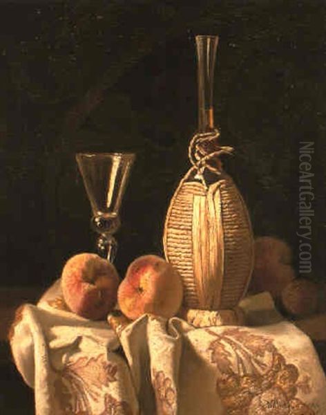 Still Life With Peaches And Wine - view 1