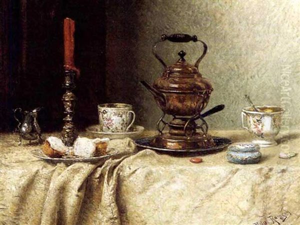 Still Life With Candle And Teapot - view 1