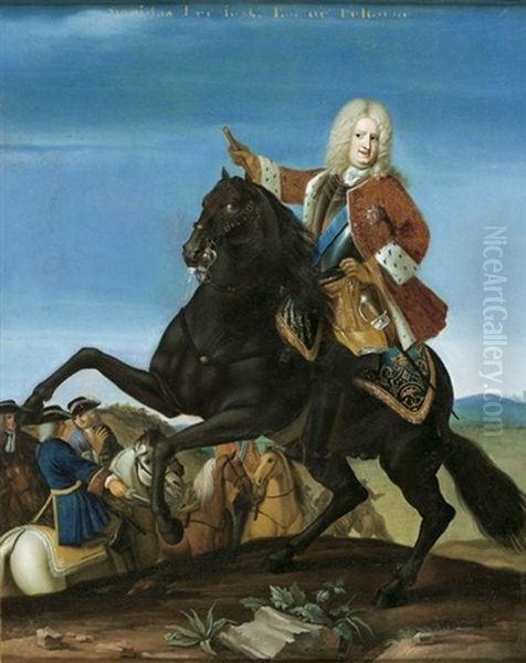 Portrait Equestre Du Roi Stanislas Leczinski - view 1