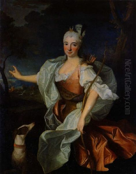 Portrait De Femme En Diane - view 1