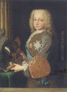 Portrait Of Charles Iii Of Spain, As A Boy, Wearing The Blue Sash Of The Toison D'or And The Order Of The Saint Esprit