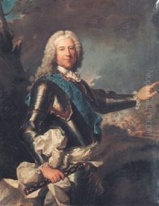 Portrait Of Daniel-francois De Gelos De Voisins D'ambres, Comte De Lautrec, Three-quarters Length by Jean Ranc