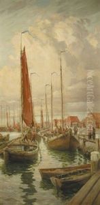 Volendam Harbour by Maurice Randall