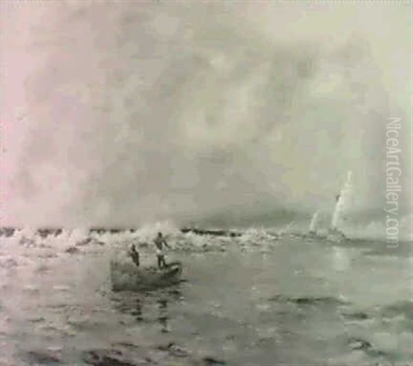 Figures In A Coastal Seascape - view 1