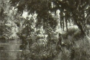Bergere Au Bord De L'oued