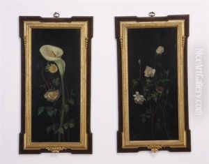 Roses And A Calla Lily (2 Works)