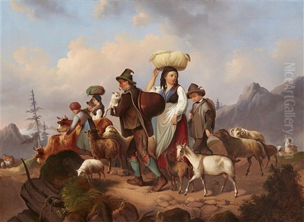 Shepherds Going Down To The Valley - view 1