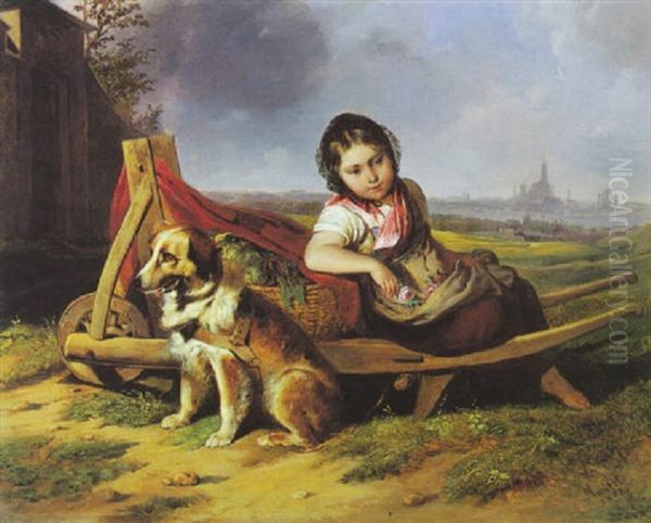 Madchen Mit Hund Vor Wien - view 1