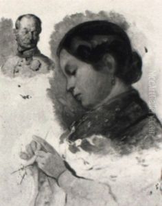 Figurenstudie by Johann Matthias Ranftl