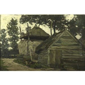 A Rustic Dwelling by Henry Ward Ranger