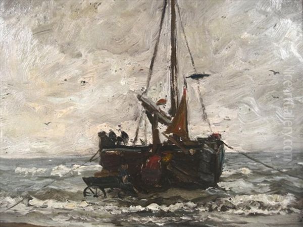 Trawler At Shore's Edge - view 1
